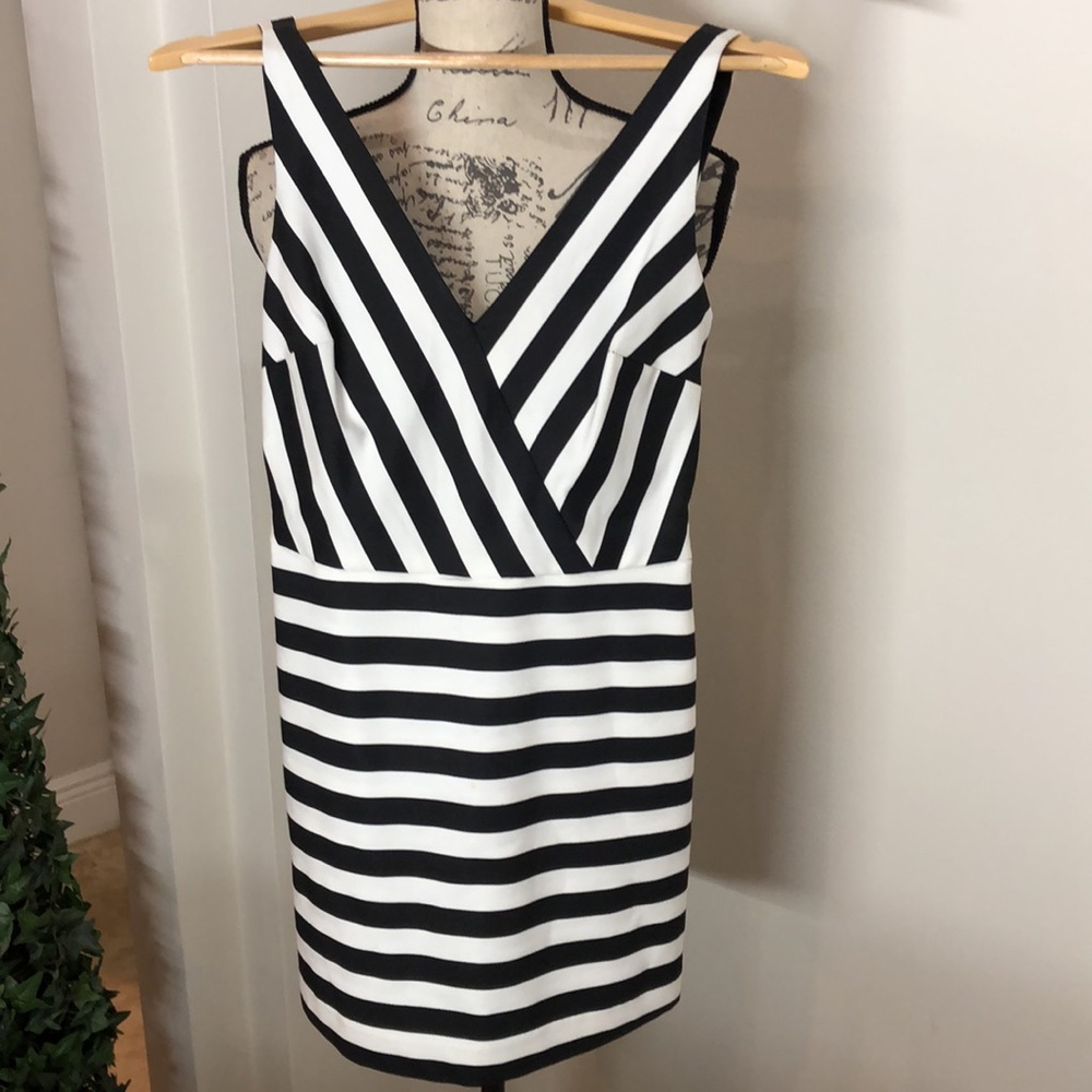 Zara Black & White Striped Romper Size Small